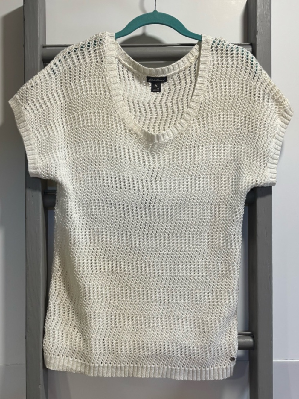 Eddie Bauer vintage Med Open-Knit Sweater, grandma core, coastal cowgirl, summer